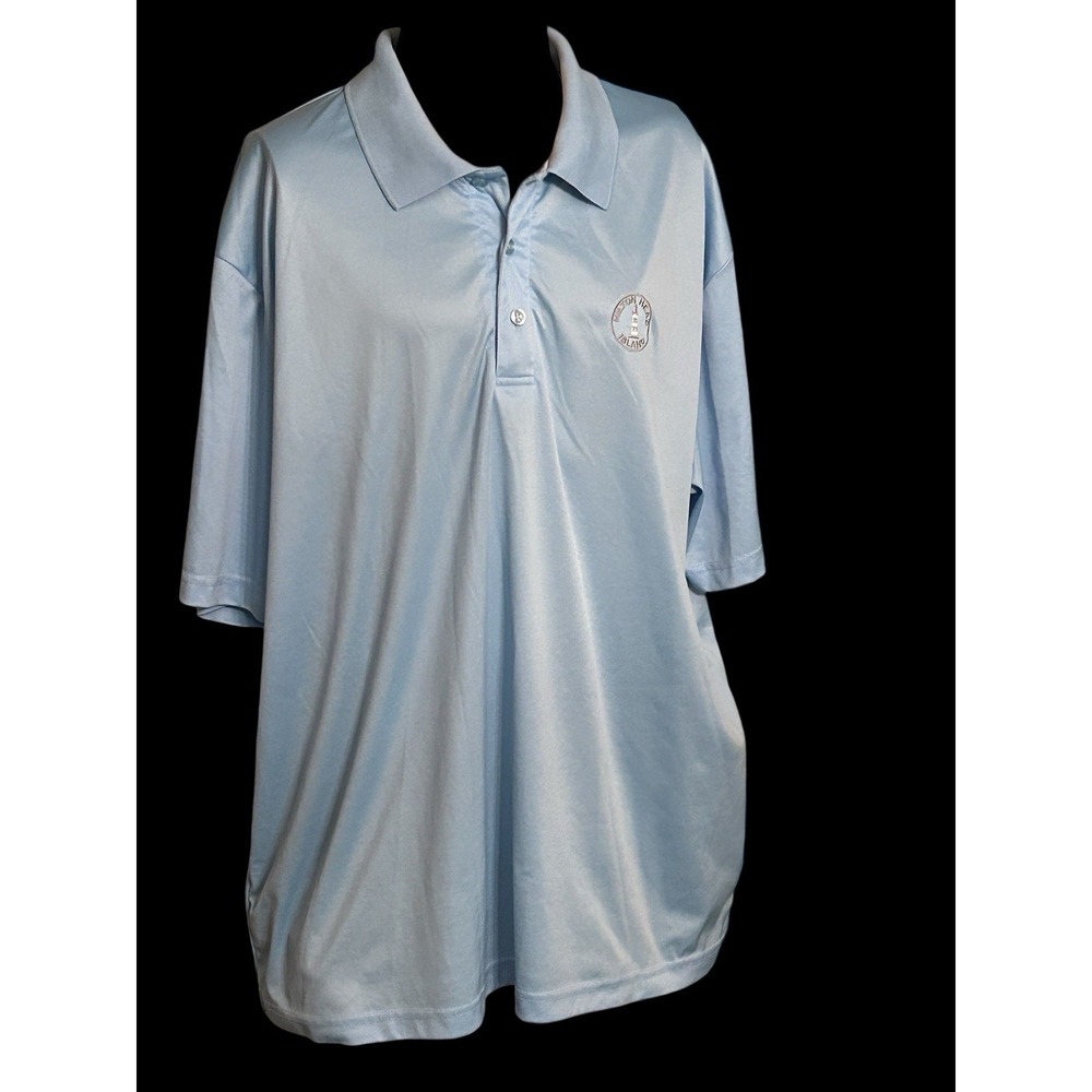 Hilton Head Island Men's 2XL Light Blue Short Sleeve Polo Shirt